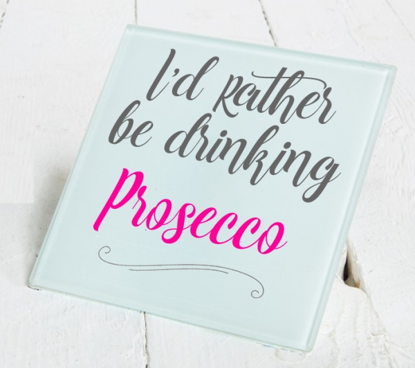 I'd Rather Be Drinking... Glass Coaster